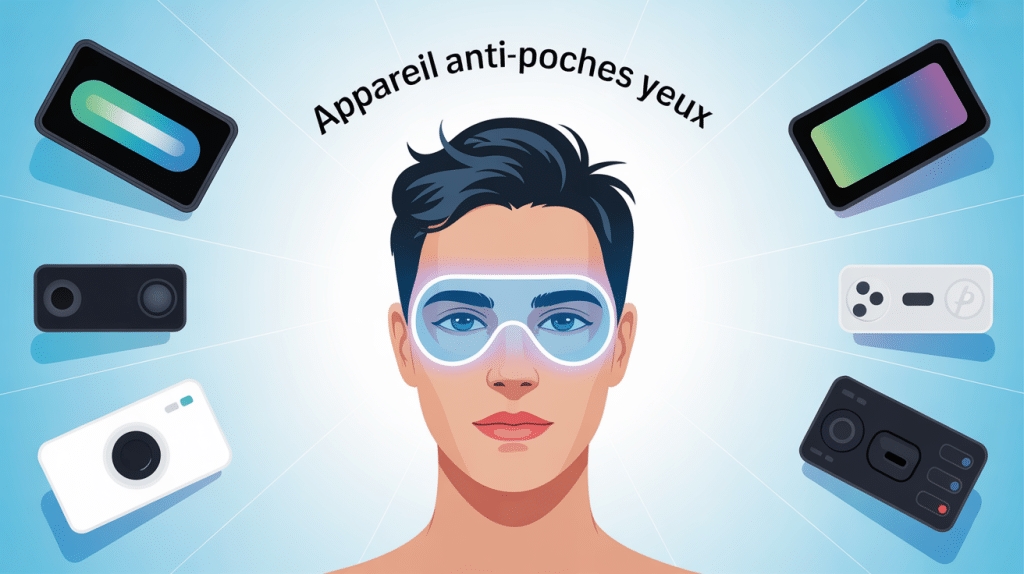 appareil anti-poches yeux avis illustration visage lumineux