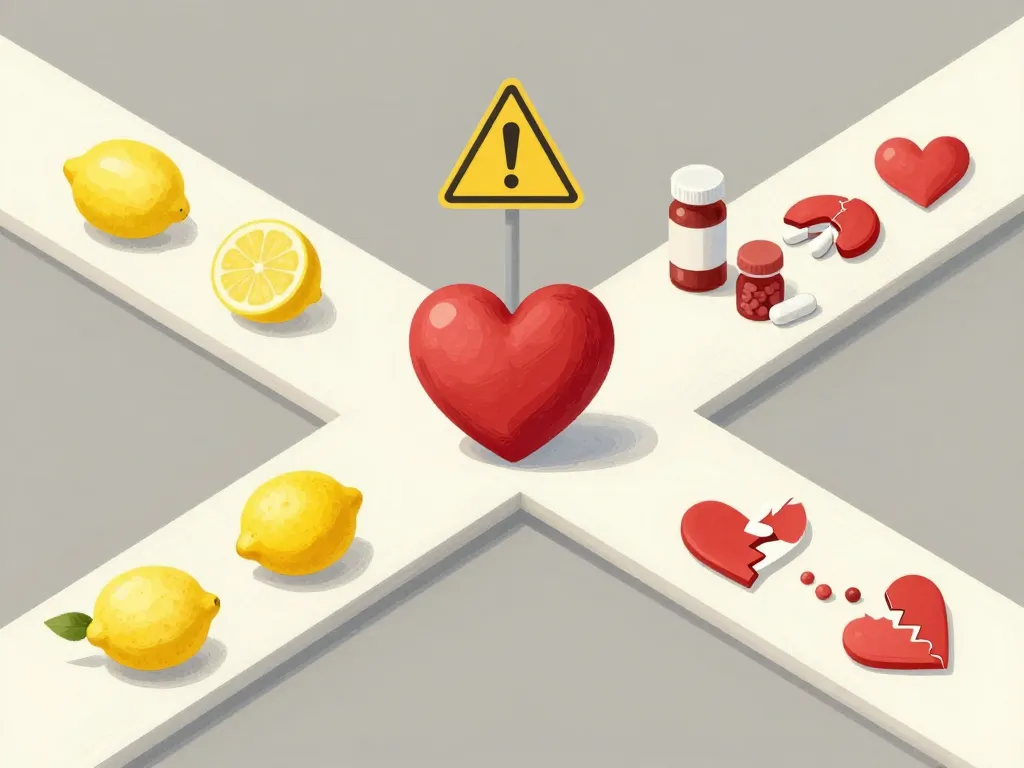 citron dangereux pour le cœur risque cardiaque et prudence
