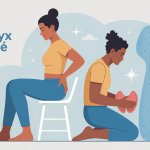 illustration coccyx cassé peut on marcher traitement douleur