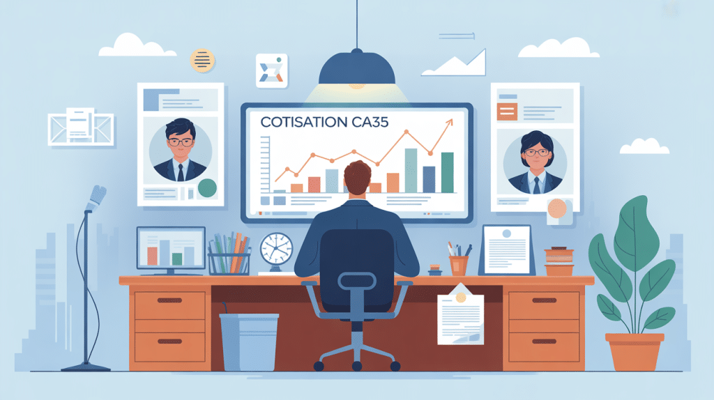 illustration ca35 documents urssaf bureau