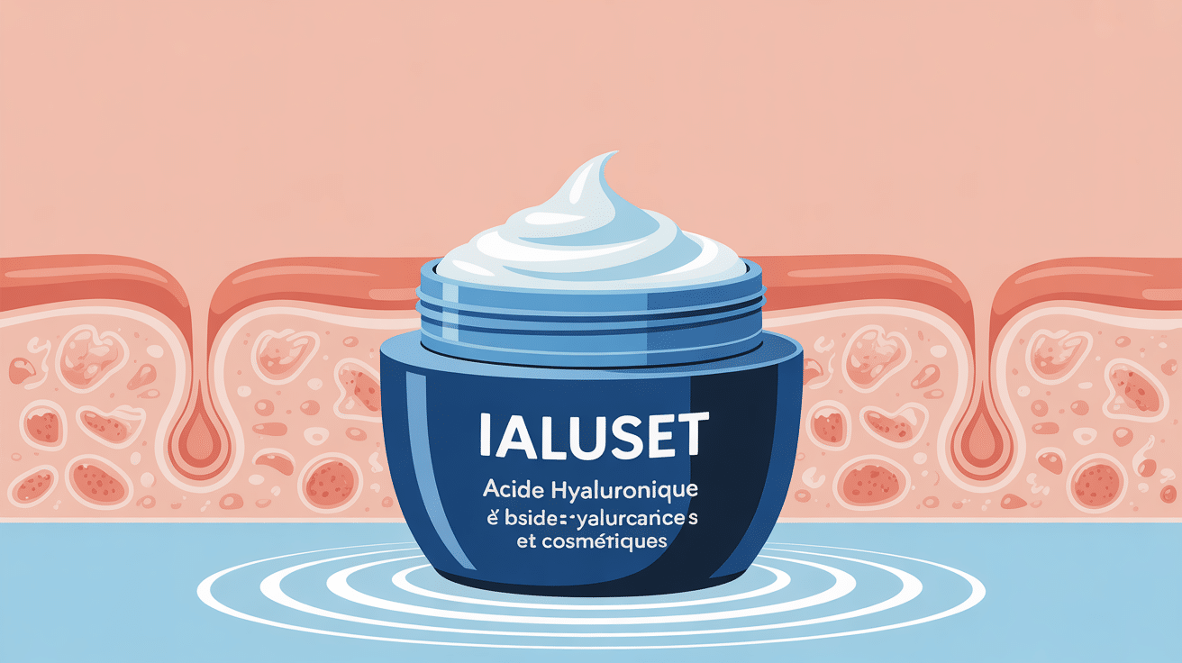 Crème Ialuset avis dermato illustration acide hyaluronique