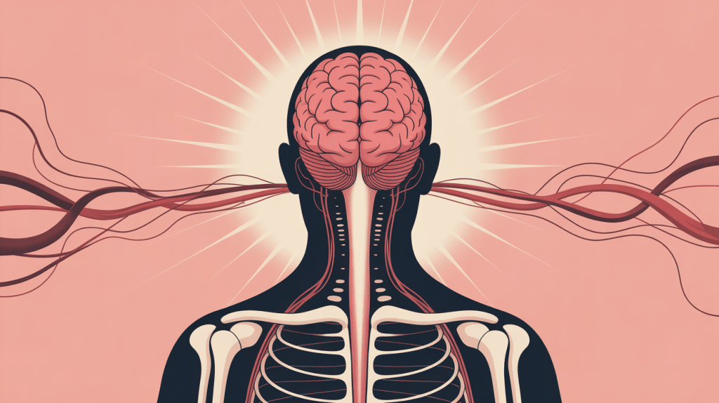 illustration stylisée douleurs cruralgiques