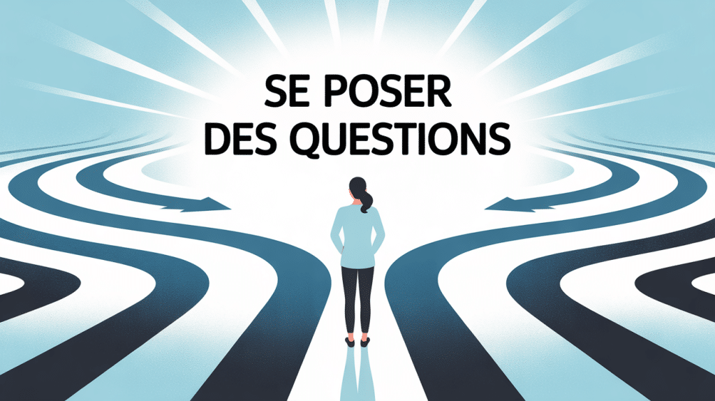 je me pose la question visuel choix chemins