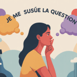 illustration vectorielle je me suis posée la question introspection féminine