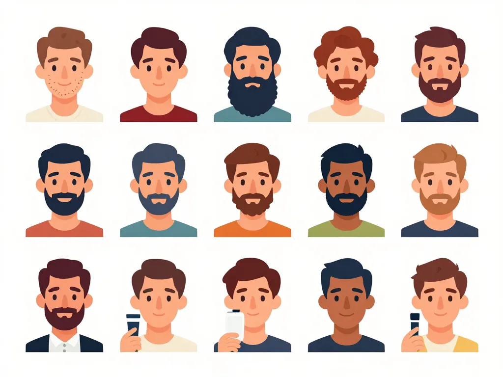 Kit barbe homme adapté aux types de barbe et de peau