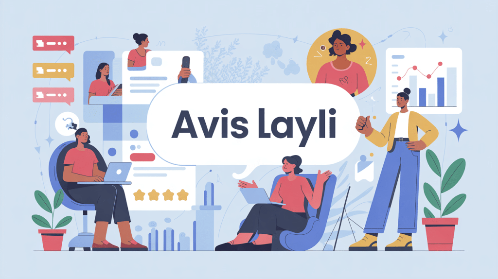 Illustration avis Layli moderne tableau bord