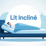 Lit incliné danger : image lit surélevé ambiance médicale