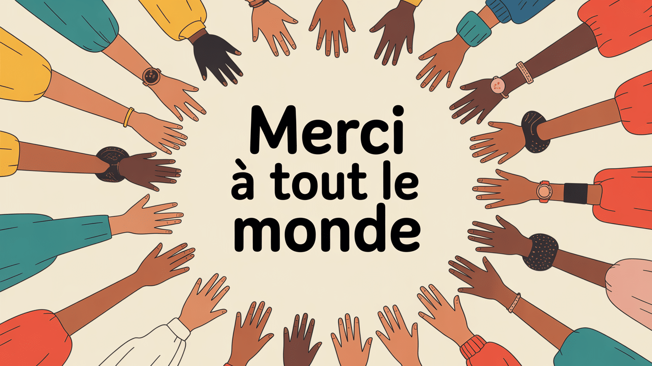 illustration merci pour tout le monde politesse en français