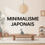 Minimaliste japonais illustration intérieur serein