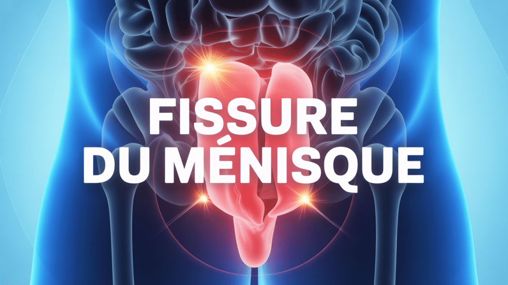 schéma genou fissure du ménisque