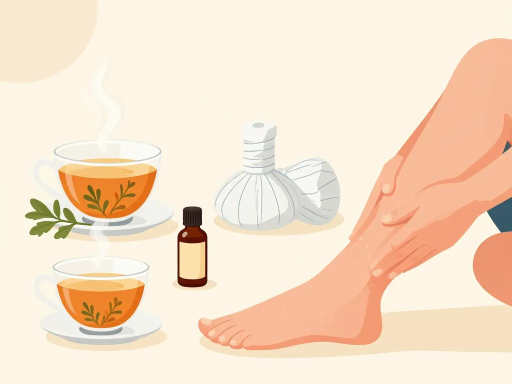 Remède grand-mère pour cruralgie objets et plantes naturelles