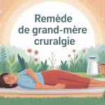 Remède grand-mère pour cruralgie en illustration apaisante