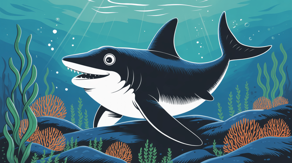 requins pyjama posés sur fond rocheux tapissé d’algues