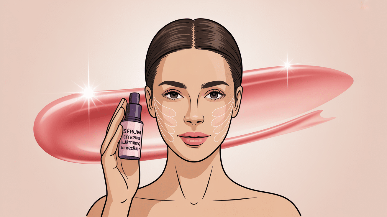 sérum effet lifting immédiat avis illustration soin visage
