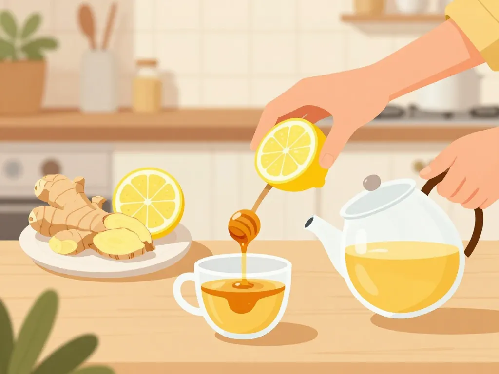 Étapes utilisation tisane gingembre citron miel bienfaits