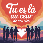 tu es la au coeur de nos vie illustration central amour spiritualité