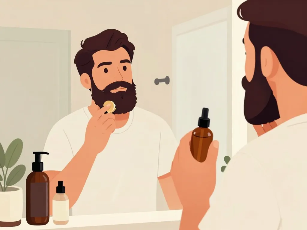 routine soins barbe grosse homme