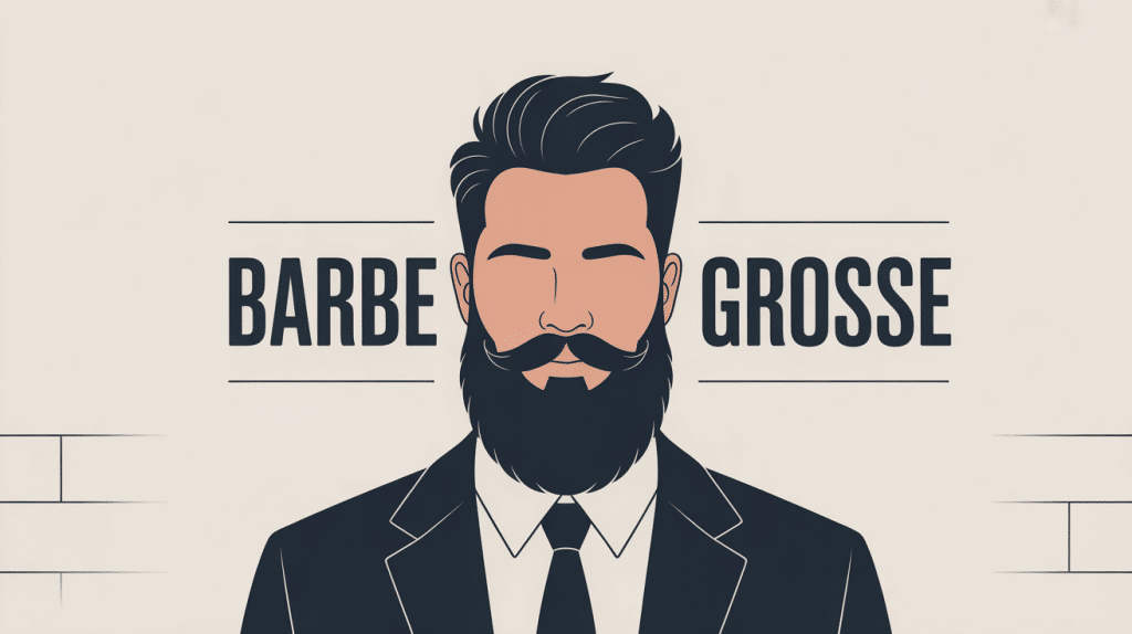 illustration de barbe grosse structurée moderne