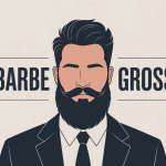 illustration de barbe grosse structurée moderne
