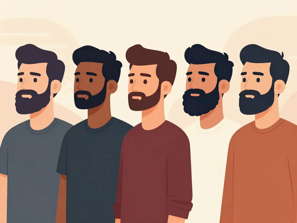 Styles barbe hipster adaptés forme visage