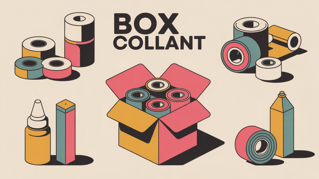 Illustration box collant plusieurs formats et usages