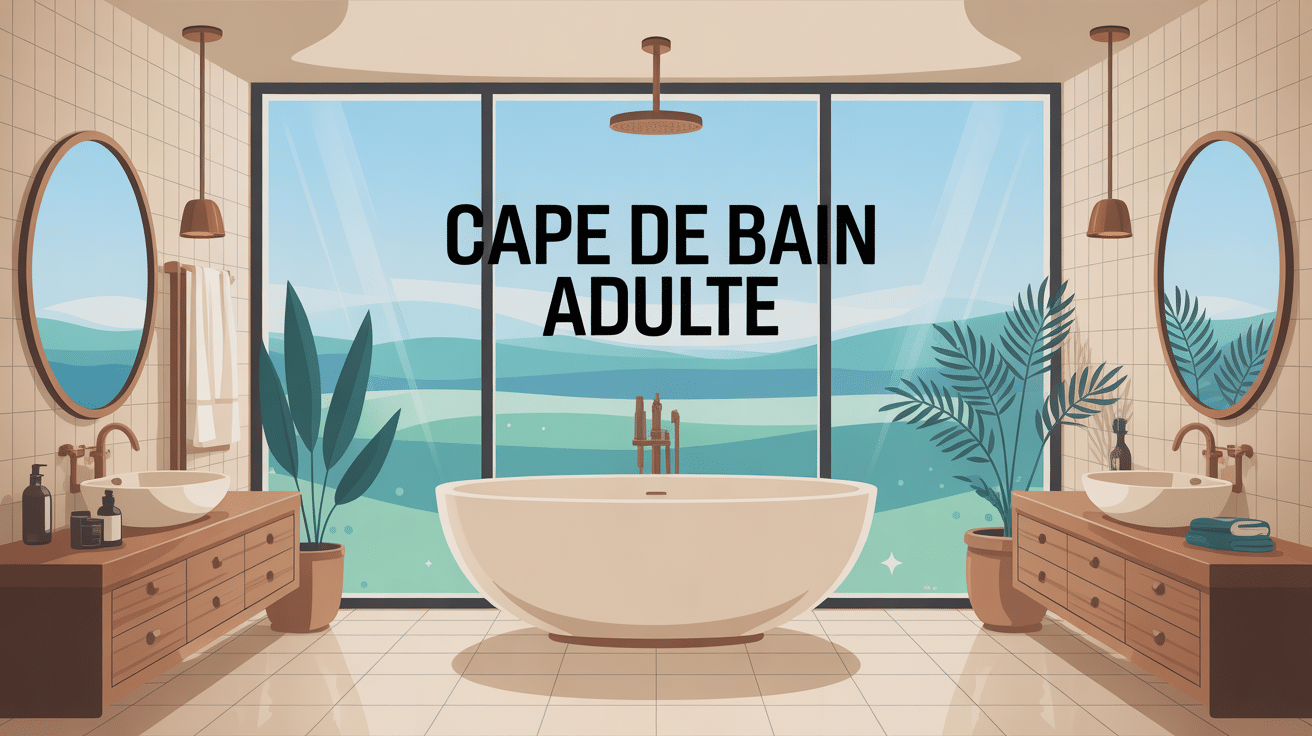 cape de bain adulte suspendue salle de bain