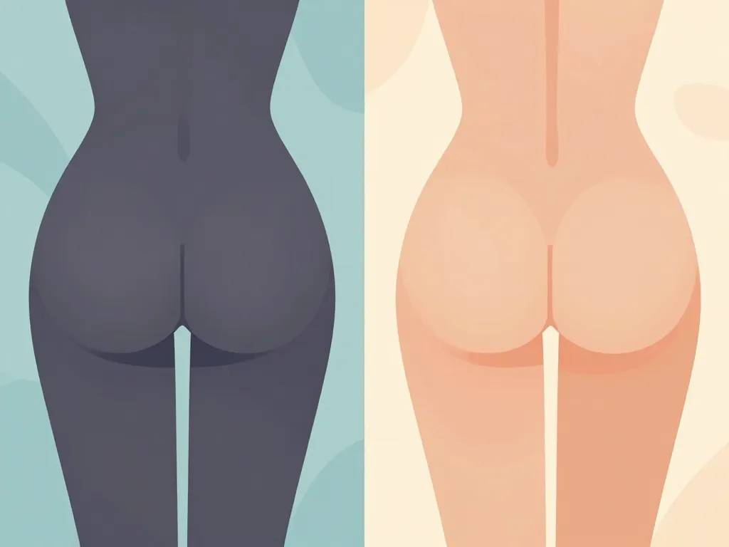 cellulite fessier avant apres comparatif photo