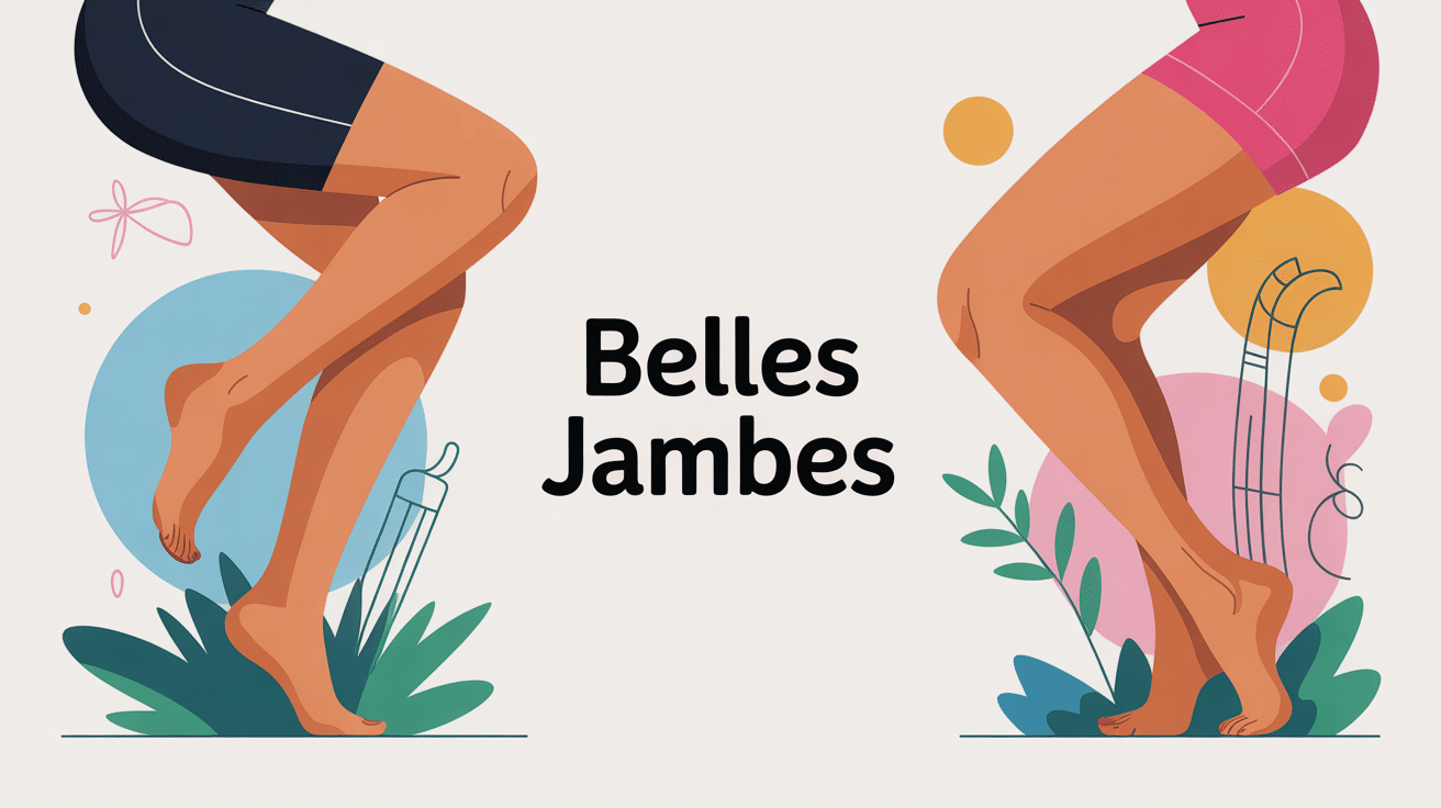 illustration sur comment avoir de belles jambes