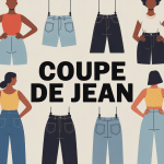 illustration coupe jean styles variés
