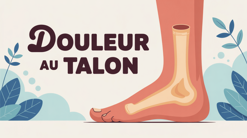 illustration médicale douleur au talon cancer