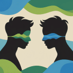 effet miroir illustration conceptuelle dans les relations humaines