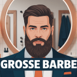 illustration grosse barbe homme stylisé soins