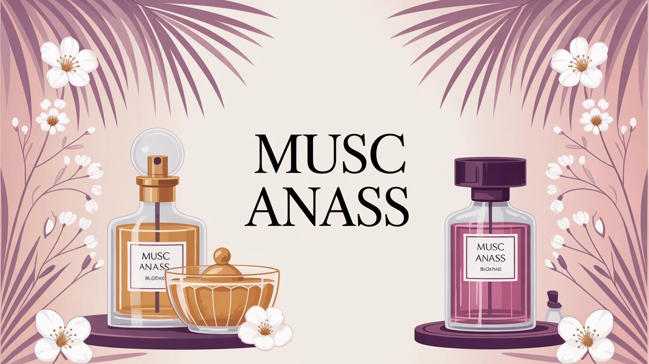 illustration musc anass flacon parfum oriental