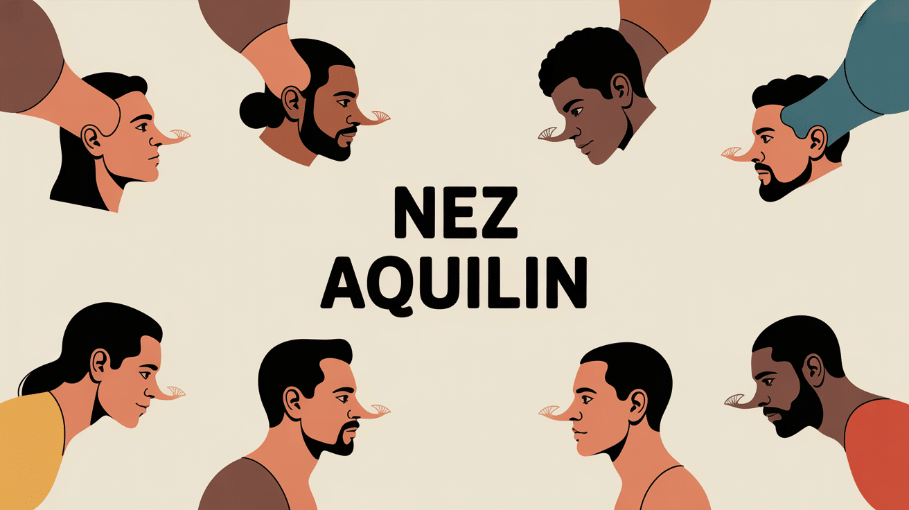 Illustration nez aquilin origine diversité culturelle