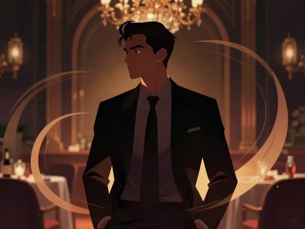 Scène élégante univers parfum Scandal Homme homme moderne