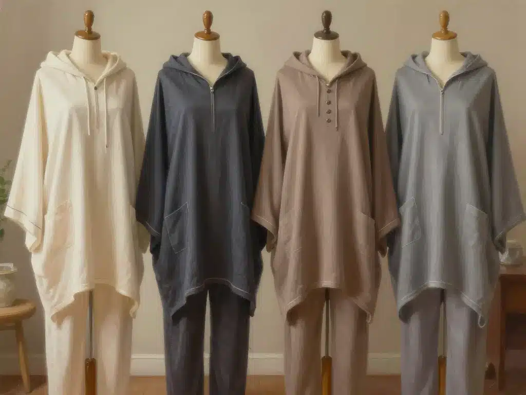 Comparatif poncho pyjama différentes matières et finitions