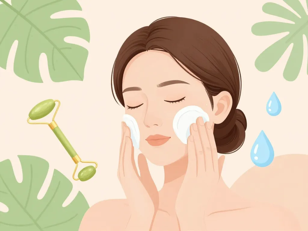 Massage naturel retendre peau du visage editorial