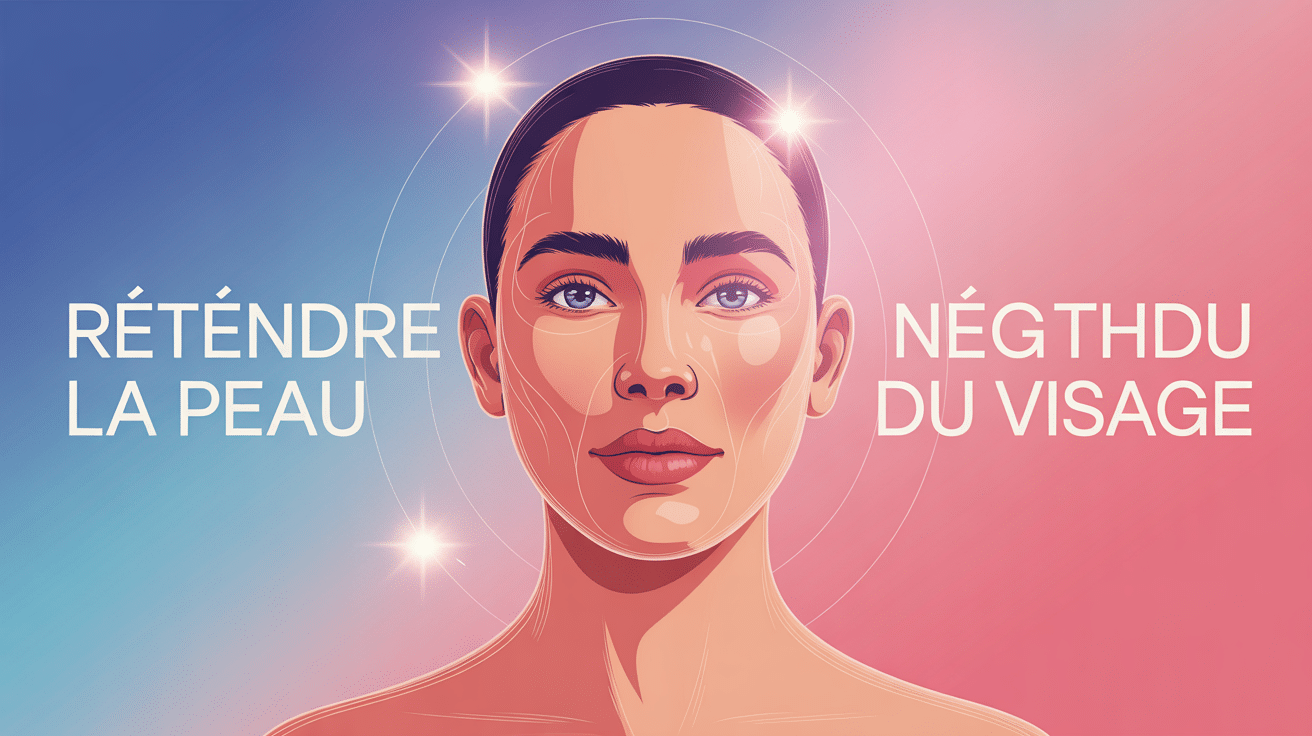 retendre la peau du visage illustrant fermeté jeunesse