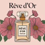 illustration reve d'or parfum ambiance rétro et fleurie