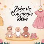 illustration robe ceremonie bebe evenement festif