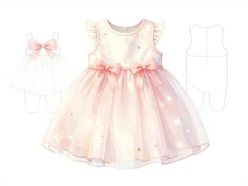 robe princesse bebe coupe confortable détails bébé