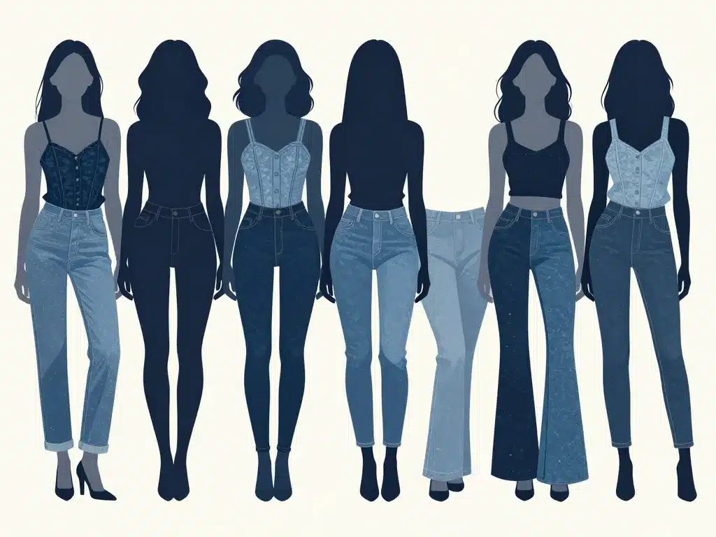 Panorama des principaux types de jean pour femme et homme