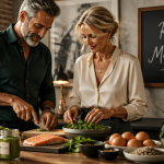 comment augmenter son metabolisme apres 50 ans couple prepare repas sain
