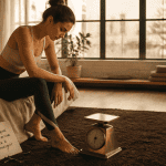pourquoi je n arrive pas a maigrir femme assise regardant balance