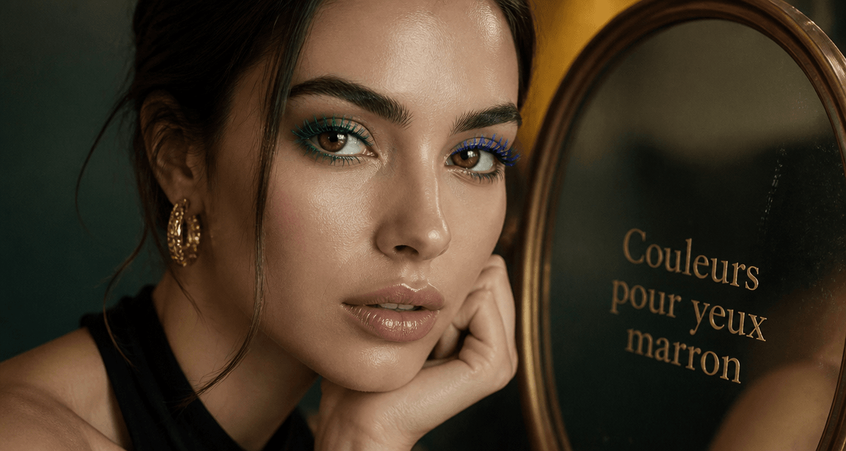 quelle couleur de mascara pour yeux marrons femme portrait