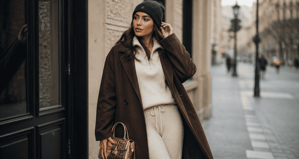 tenue chill femme ensemble maille urbain