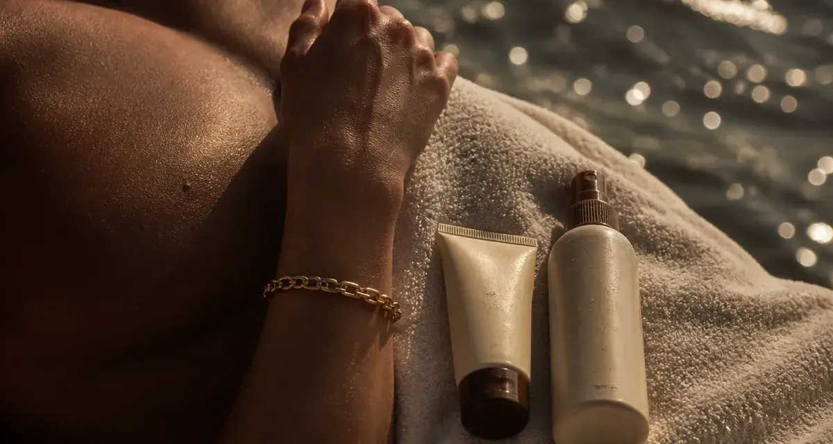 Combien de temps pour bronzer avec indice 50 : crème SPF 50 sur peau
