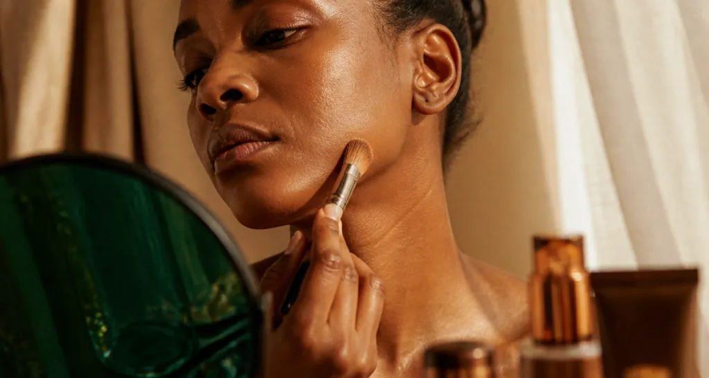 comment choisir son fond de teint femme applique maquillage