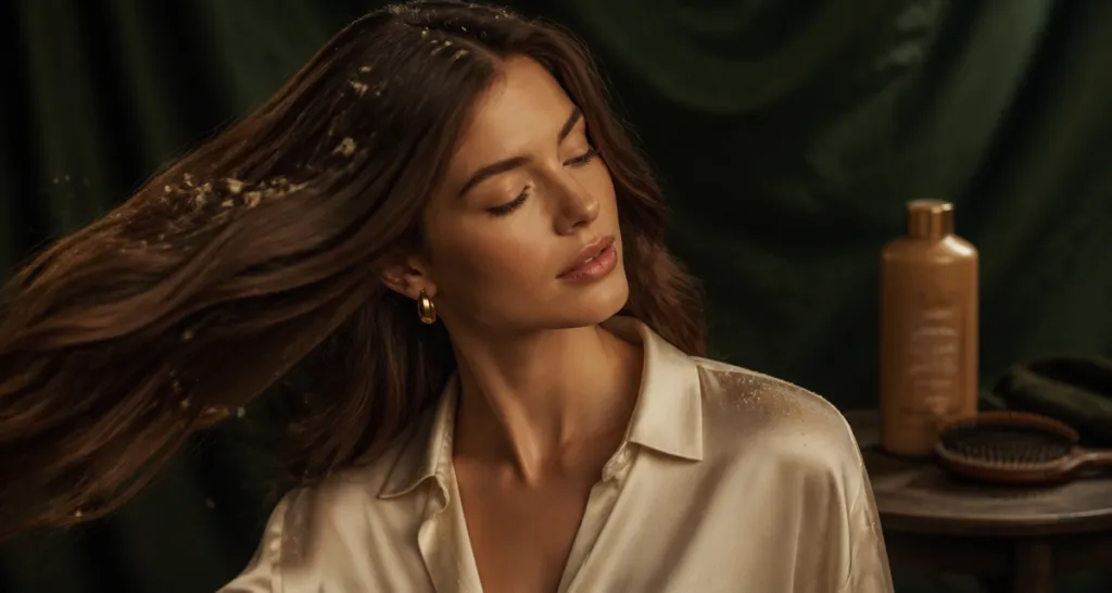 comment se débarrasser des pellicules cheveux bruns femme