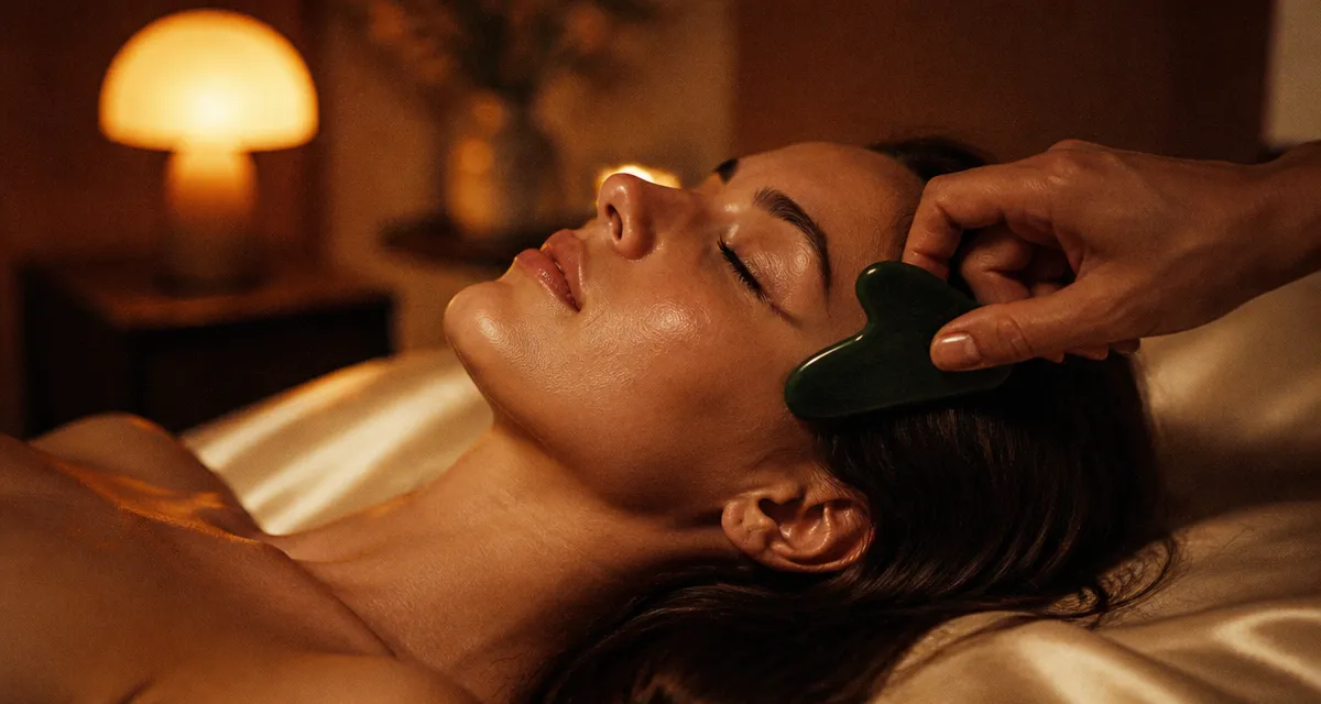 Gua sha bienfaits massage visage femme